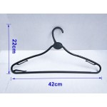 Black flat plastic hanger PP Material 475  Pcs/box